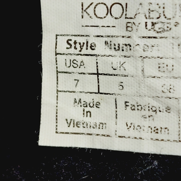 Koolaburra by UGG Black Leather Suede Sheepskin Round Toe Winter Boot A835 - Picture 10 of 13